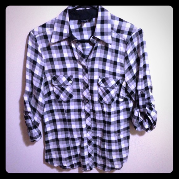 Bebe Plaid Shirt