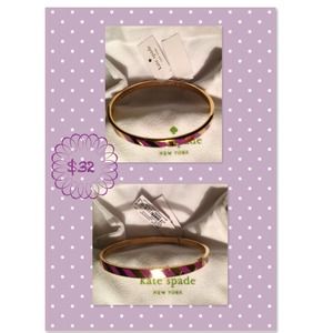 Reduced New Kate Spade Purple & Gold bangle