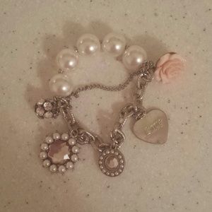 Silver rose bracelet