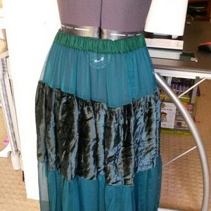 Long Forest Green Skirt
