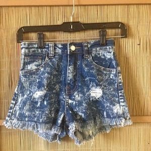 SOLD High waisted Acid Shorts