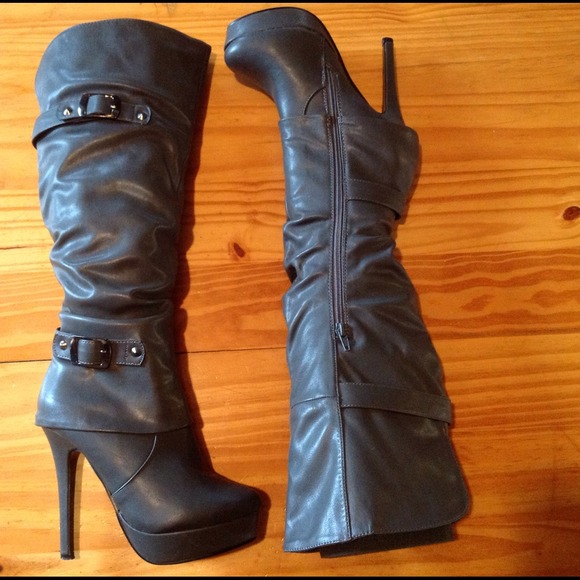 Tall GRAY sexy boot