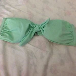 Victoria's Secret mint green bandeau swim top