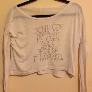 Brandy Melville graphic crop top