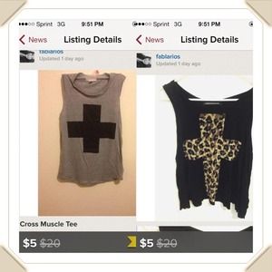 Cross Muscle Tee + Leopard Tank for @veronicac5377