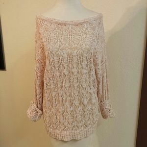 Petal knit sweater.