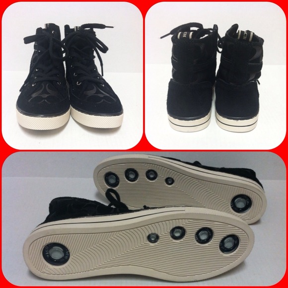 🎉HP Weekend Wear🎉NWOT! Black Coach Pitas - Picture 2 of 4