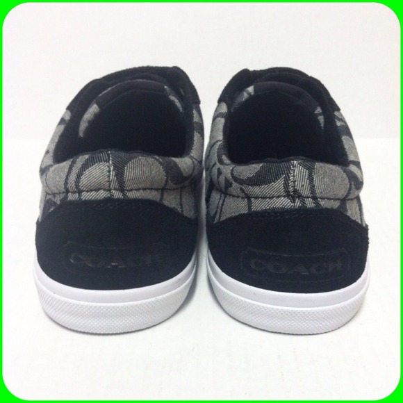 NWOT! Coach Priya low top sneakers - black/gray - Picture 3 of 4