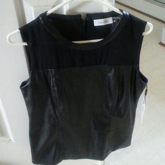 Calvin Klein soft leather shirt