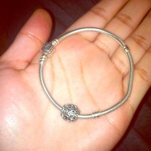 Pandora bracelet with one charm