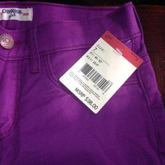 Purple kids pants skinny - Picture 2 of 2