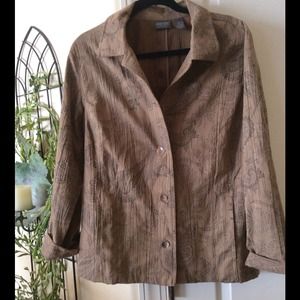 Brown patterned jacket/photo doesn't do justice