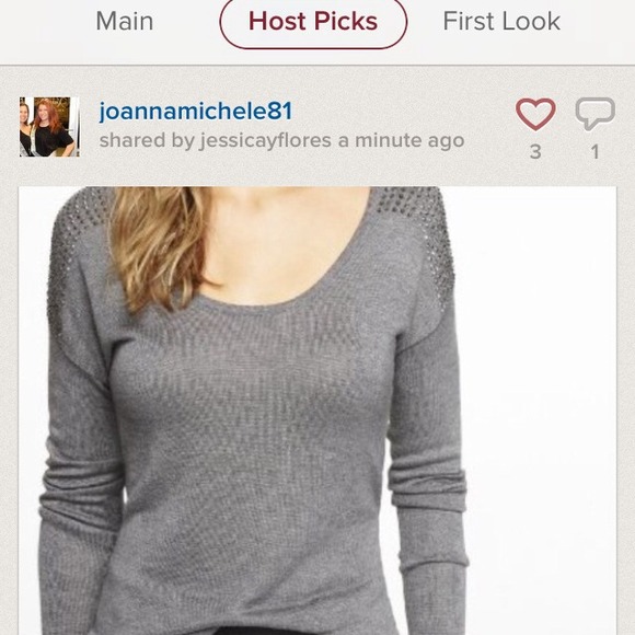 Express Sweaters - 🎀 2x's Host Pick  Pick🎀RHINESTONE HI-LO SWEATER