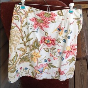 Talbots petite floral skirt