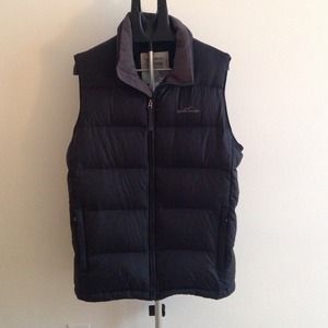 Eddie Bauer Black Goose Down Vest