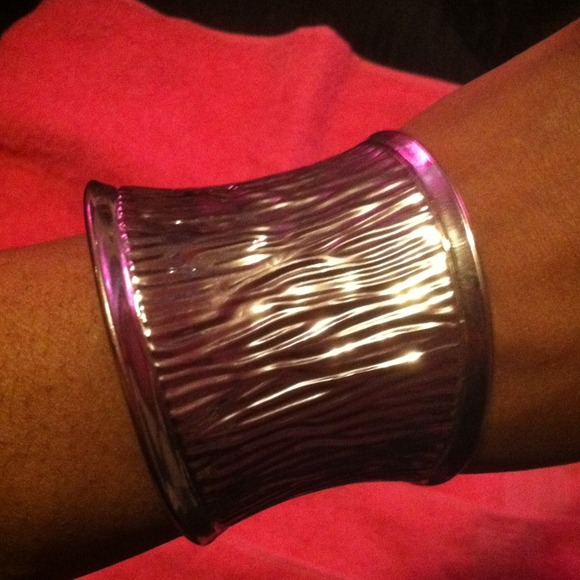 Metal wide bracelet silver high quality - Picture 2 of 4