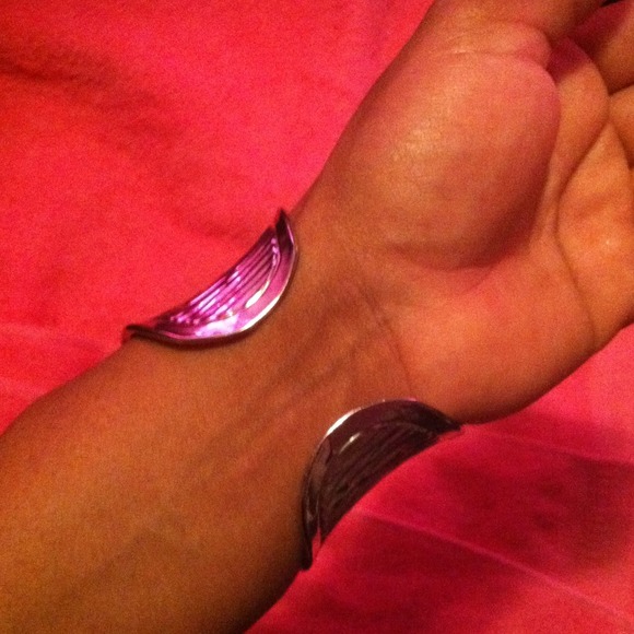 Metal wide bracelet silver high quality - Picture 3 of 4
