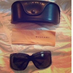 Authentic Vintage Blvgari Crystal Sunglasses