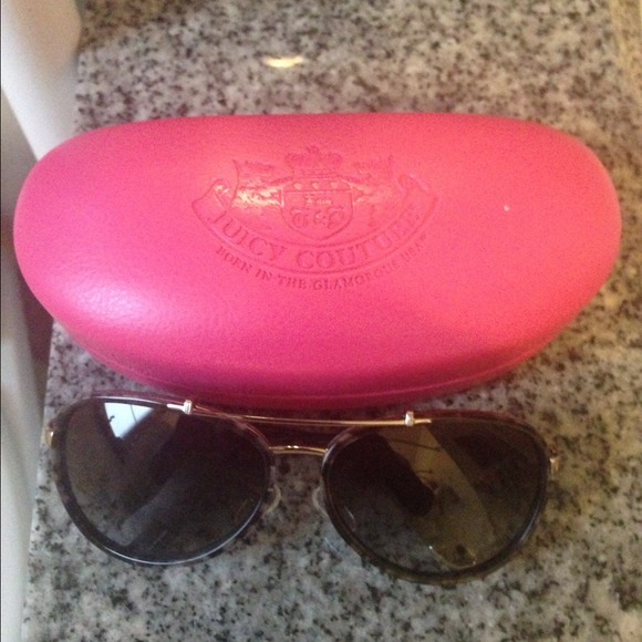 Juicy couture grey leopard sunglasses