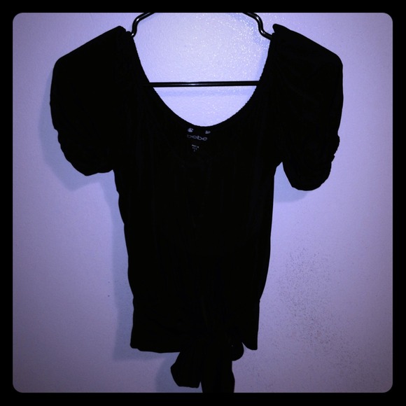 Black Bebe Top