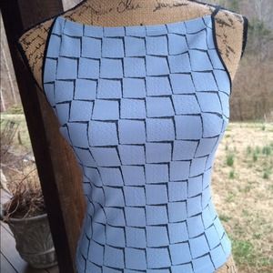 BeBe boat neck sleeveless top