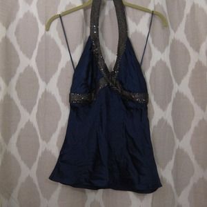 Silk halter top