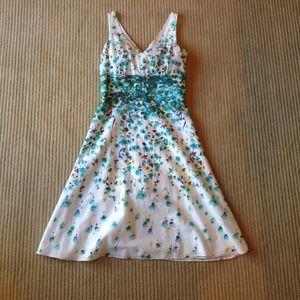 Ann Taylor turquoise floral summer dress