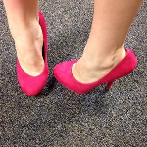 Hot pink heels