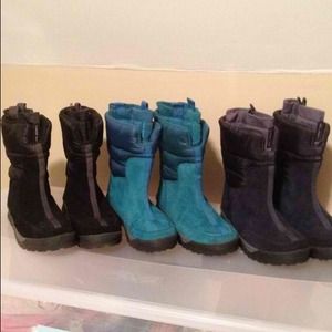 Lands End Navy boots