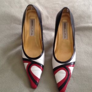 Bellini red,black,white heels