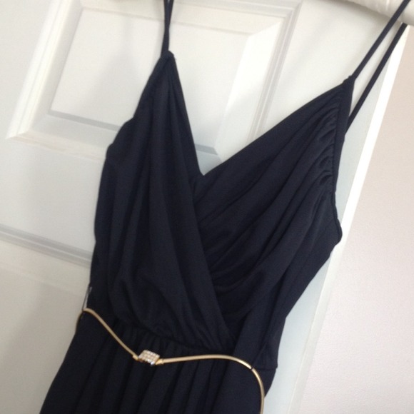 Glam Disco Vintage 70’s Black Dress - Picture 2 of 3