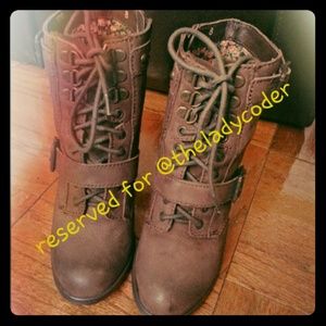Seychelles Lace Up Combat Boots