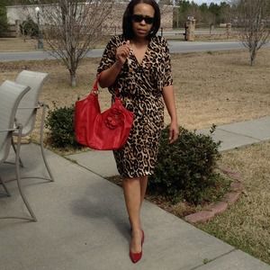 Animal print dress