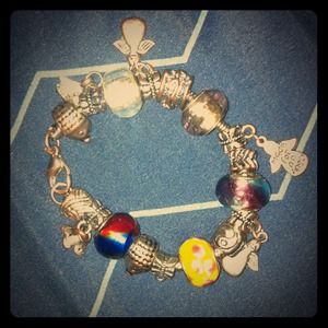 Pandora bracelet with all the charms