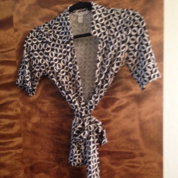 Diane von Furstenberg wrap top