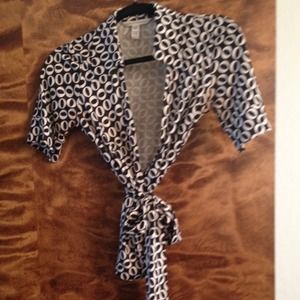 Diane von Furstenberg wrap top