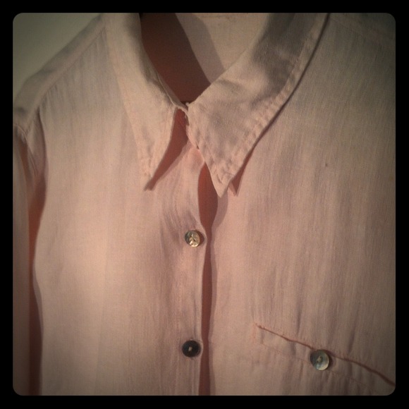 J Jill XL lt. pink linen boyfriend shirt.