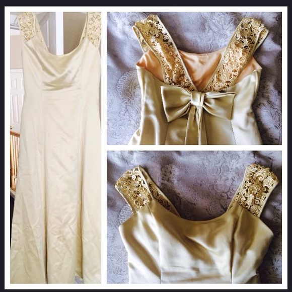 David's Bridal Dresses & Skirts - Gold Gown
