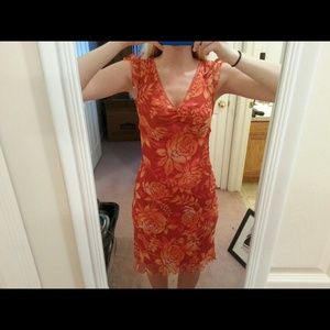 Orange Flower Dress
