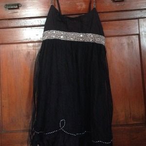 Black embellished Free People Dress. Size 10.