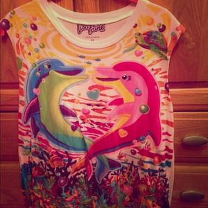 Lisa frank x urban outfitters dolphin tank