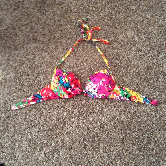 Push-up bathing suit top.