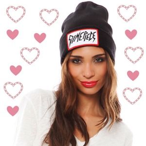 Dimepiece LA Beanie w/ Red Outline