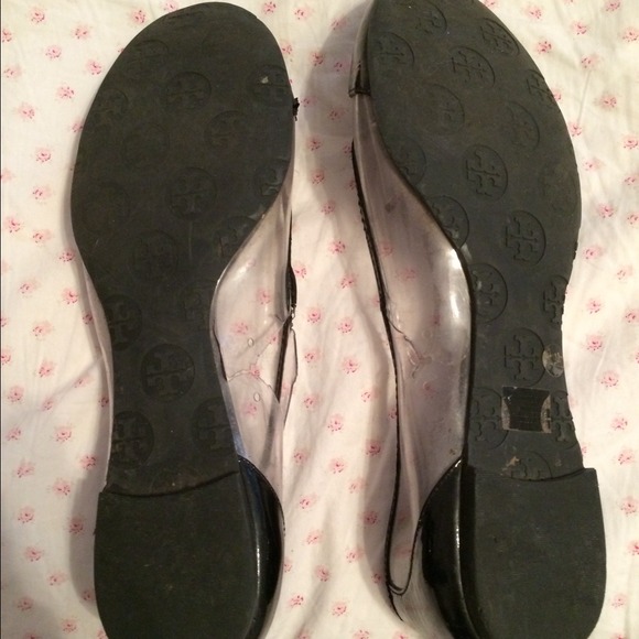 Tory Burch Shoes - Tory Burch Audrey Flats Black Clear Sz 8 Tory Burch Shoes - Tory Burch Audrey Flats Black Clear Sz 8