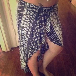 SOLD Brandy Melville hi lo skirt tribal