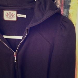🔴REDUCED! NWOT! Peplum Juicy Couture black hoodie