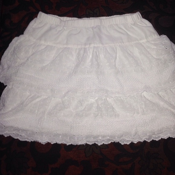 White crochet skirt