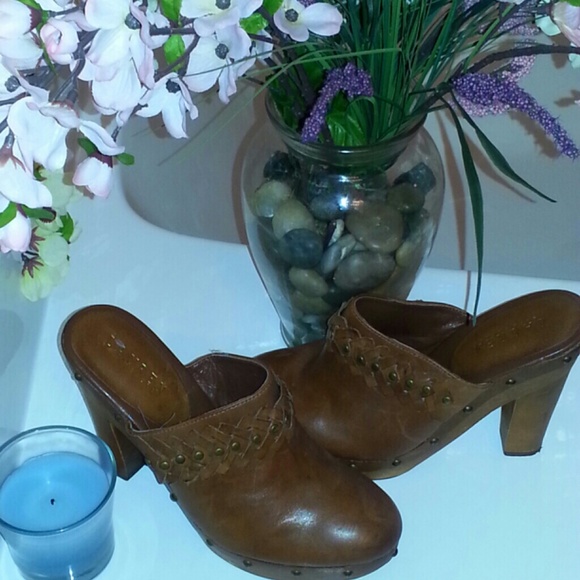 Ralph Lauren Genuine Leather Platform Clog