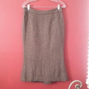 H&m tweed midi skirt