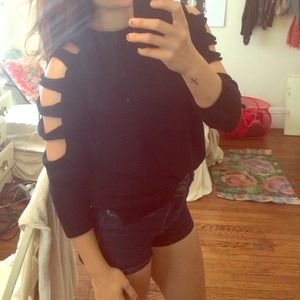 LF stores slashed sweater